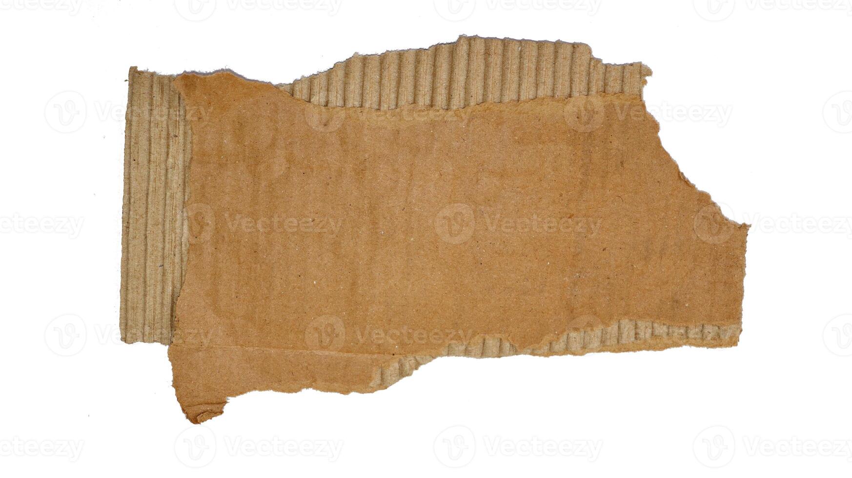Brown paper box texture cardboard with torn for design background photo