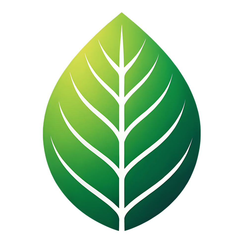 Green leaf logo design, nature, ecology, environment png