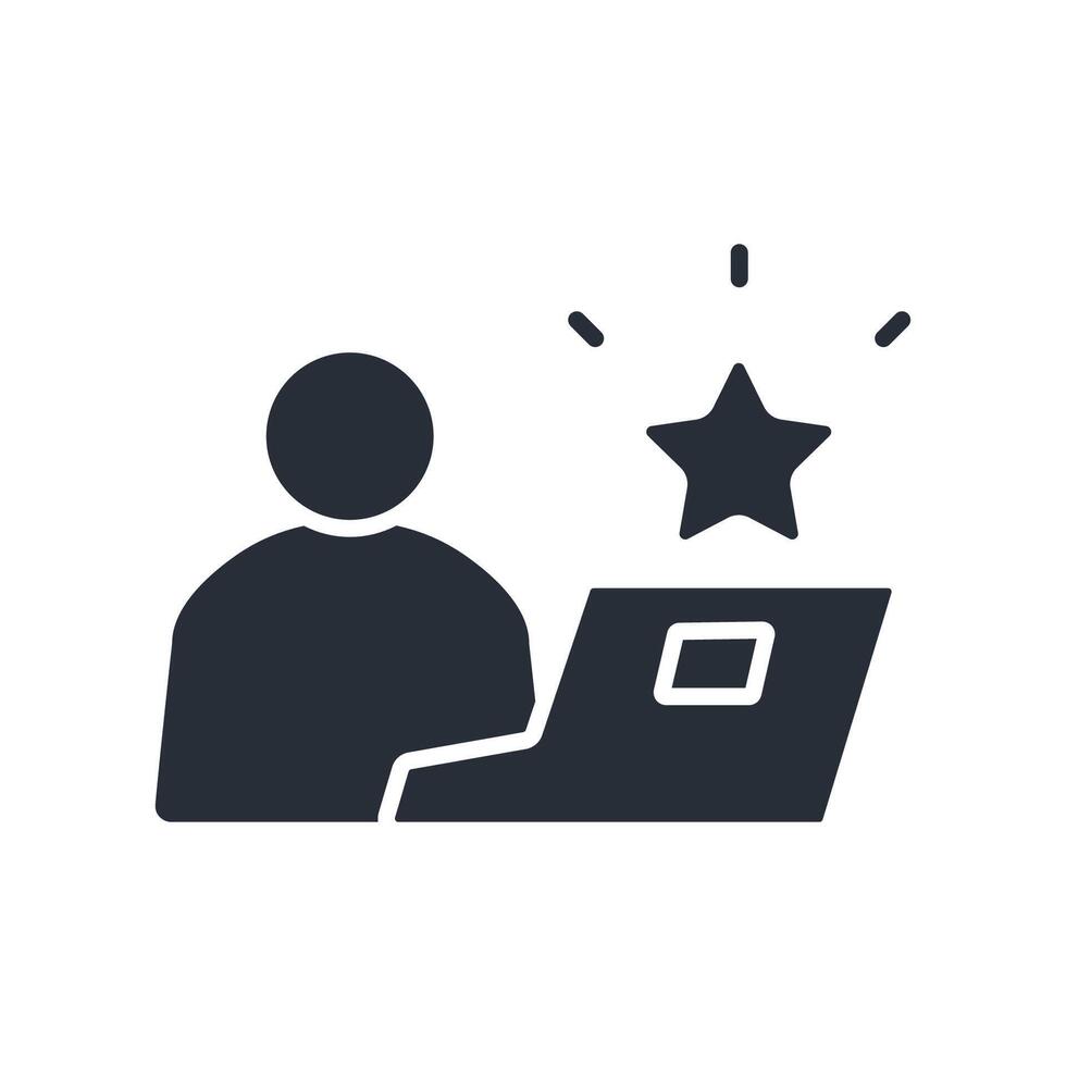 freelance icon flat style vector