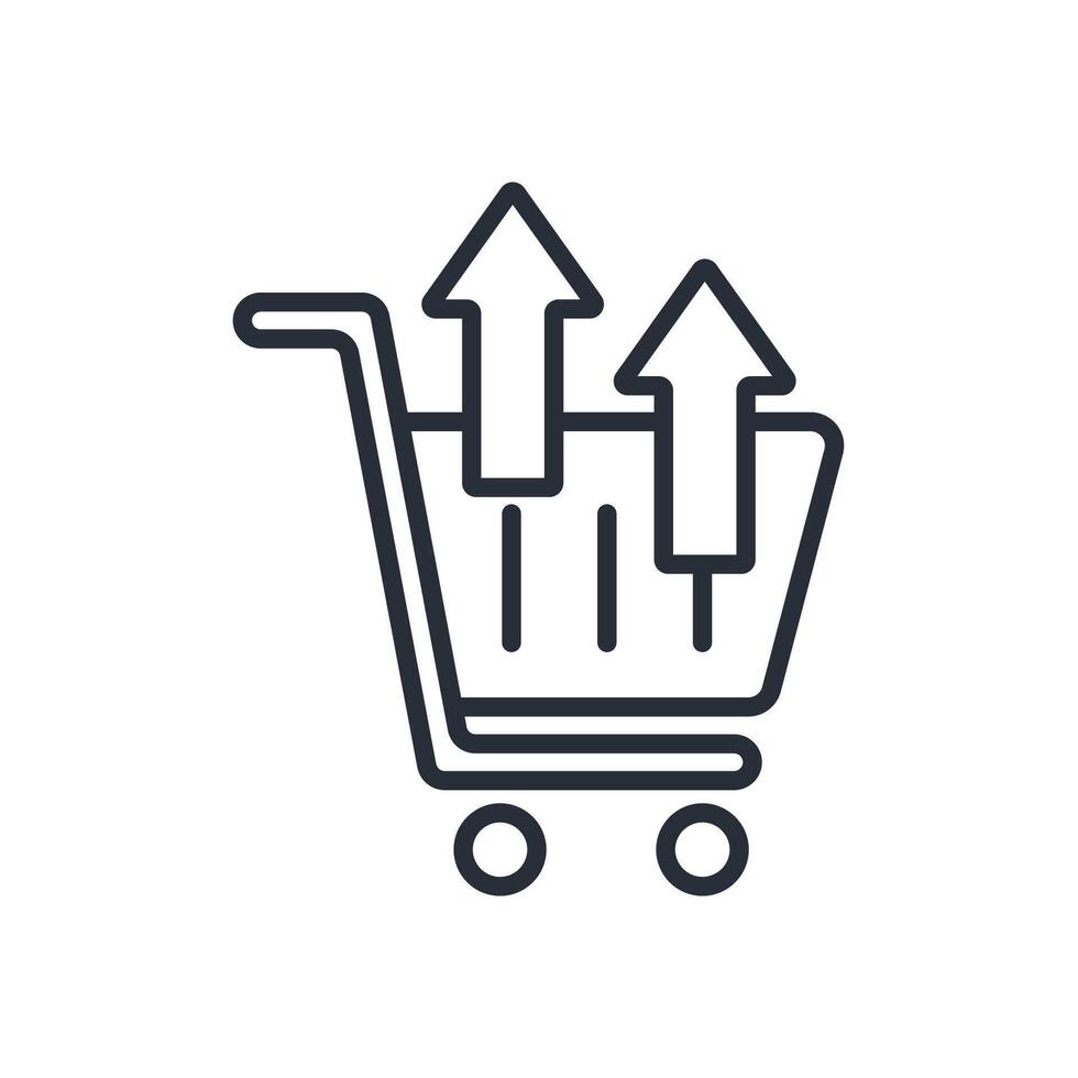 checkout line icon style vector