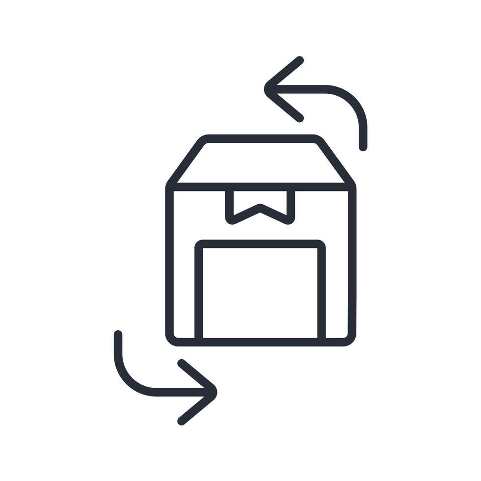 returns line icon style vector
