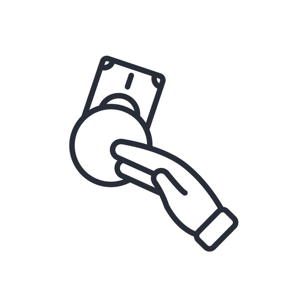 pay line icon style vector