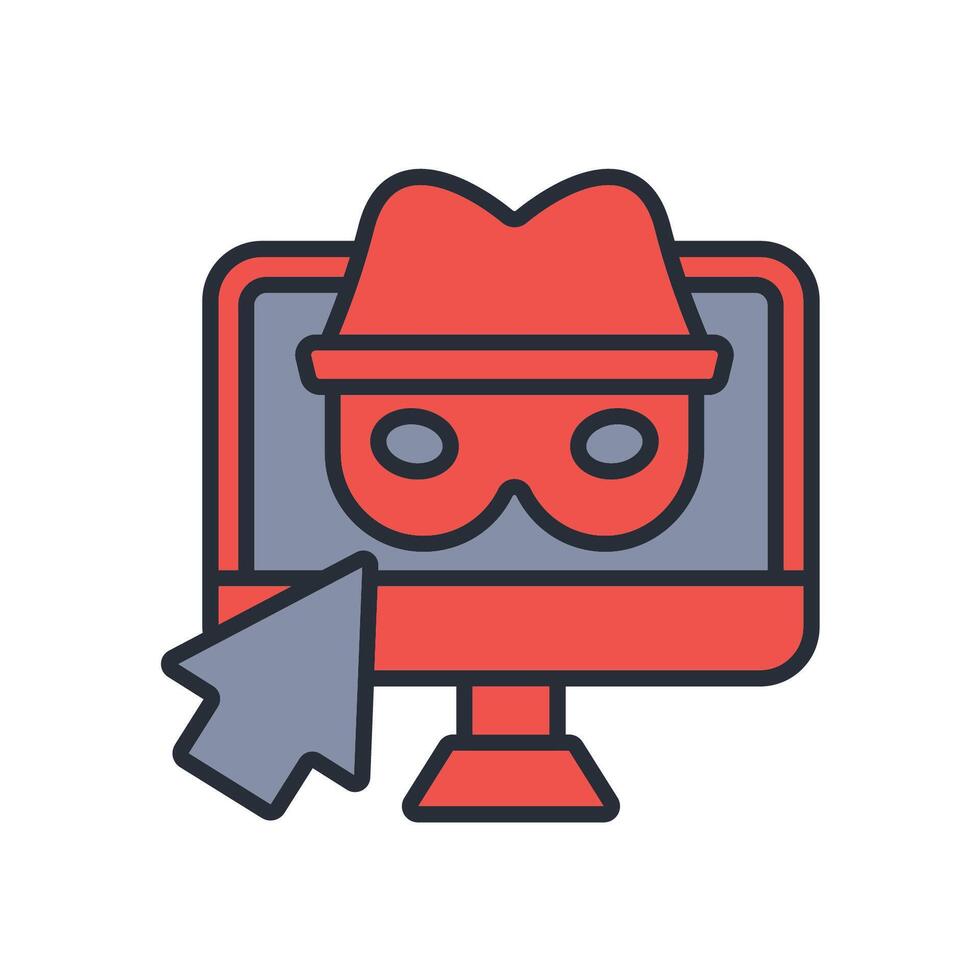 privacy icon colours collection vector