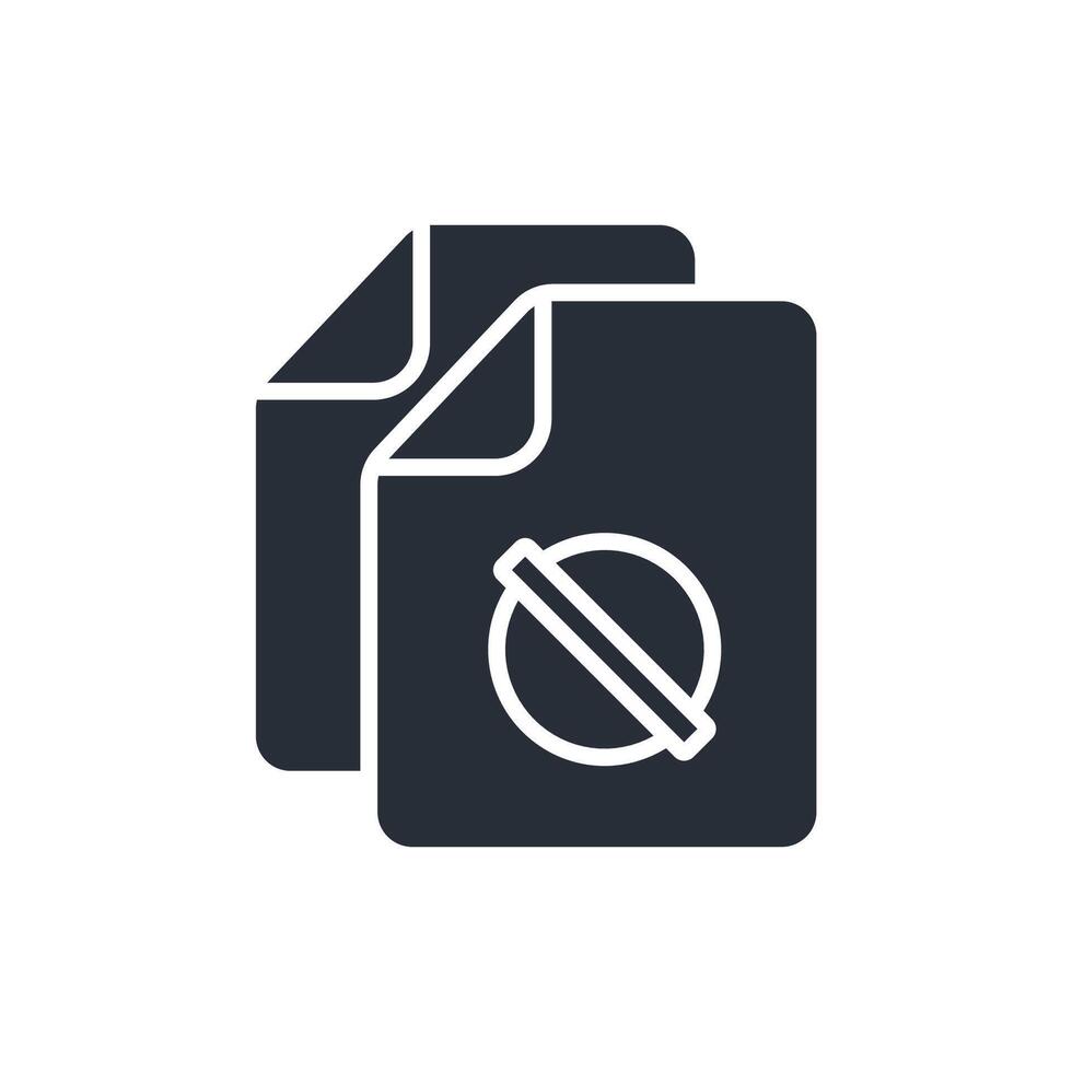 plagiarism icon flat style vector