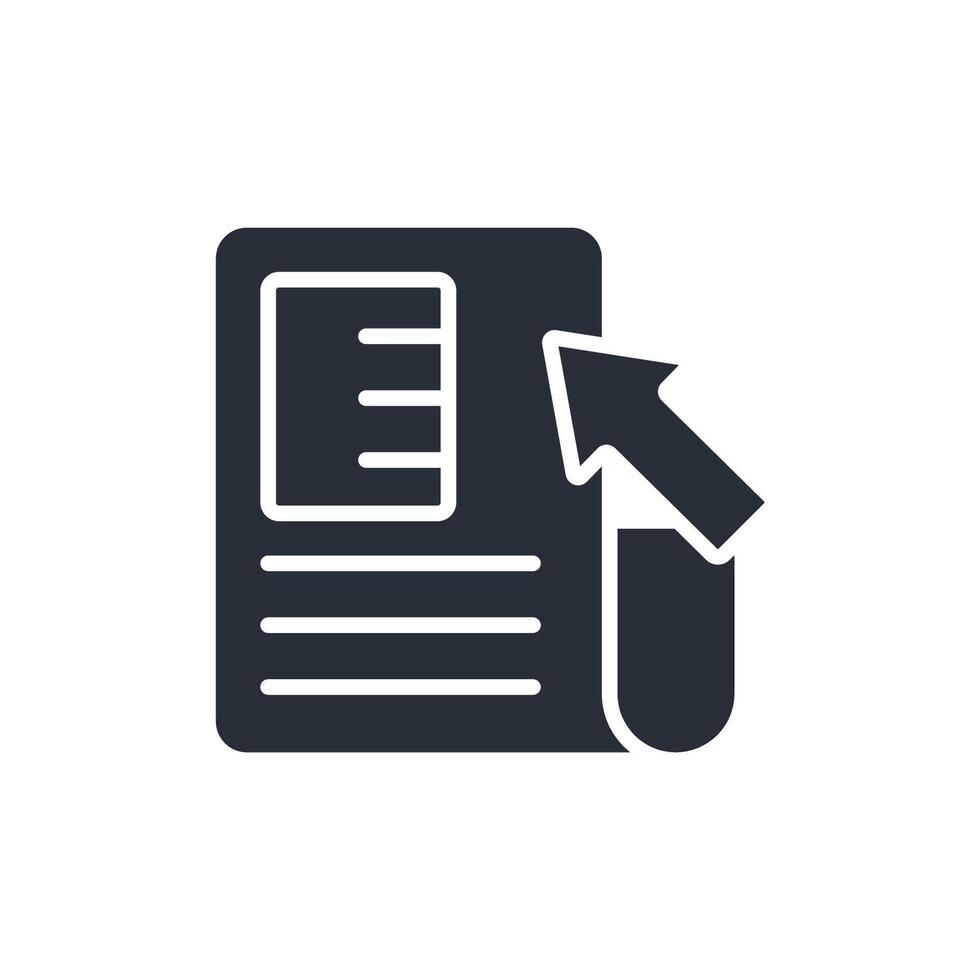 headline icon flat style vector