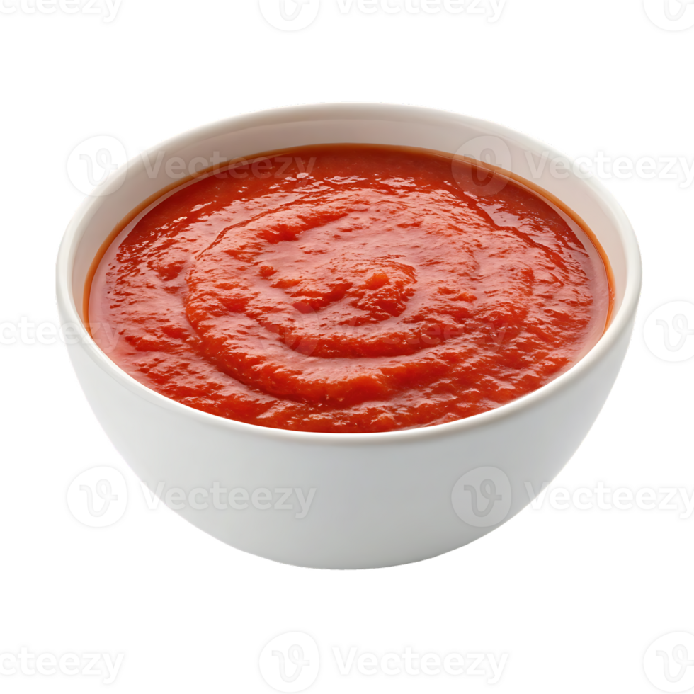 Bowl of delicious tomato sauce png