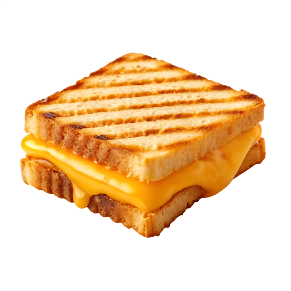 Delicious grilled cheese sandwich, perfect for lunch. png