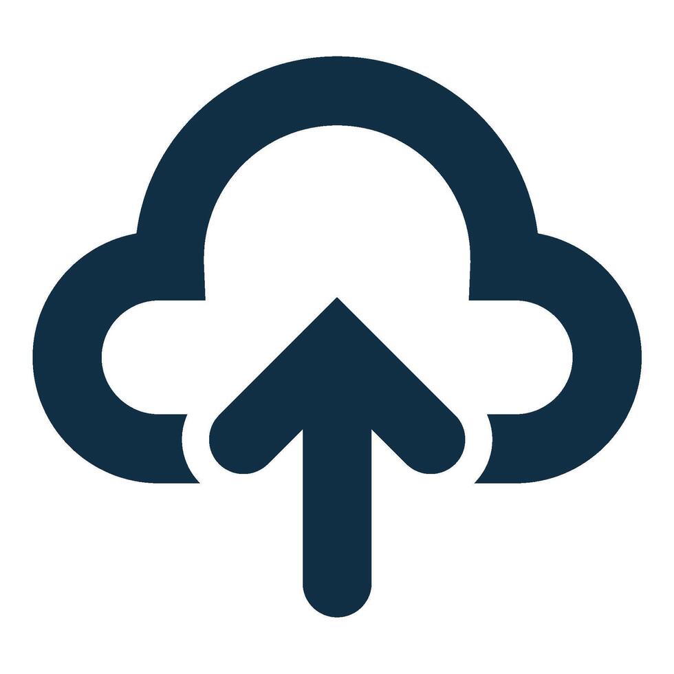 simple upload icon vector