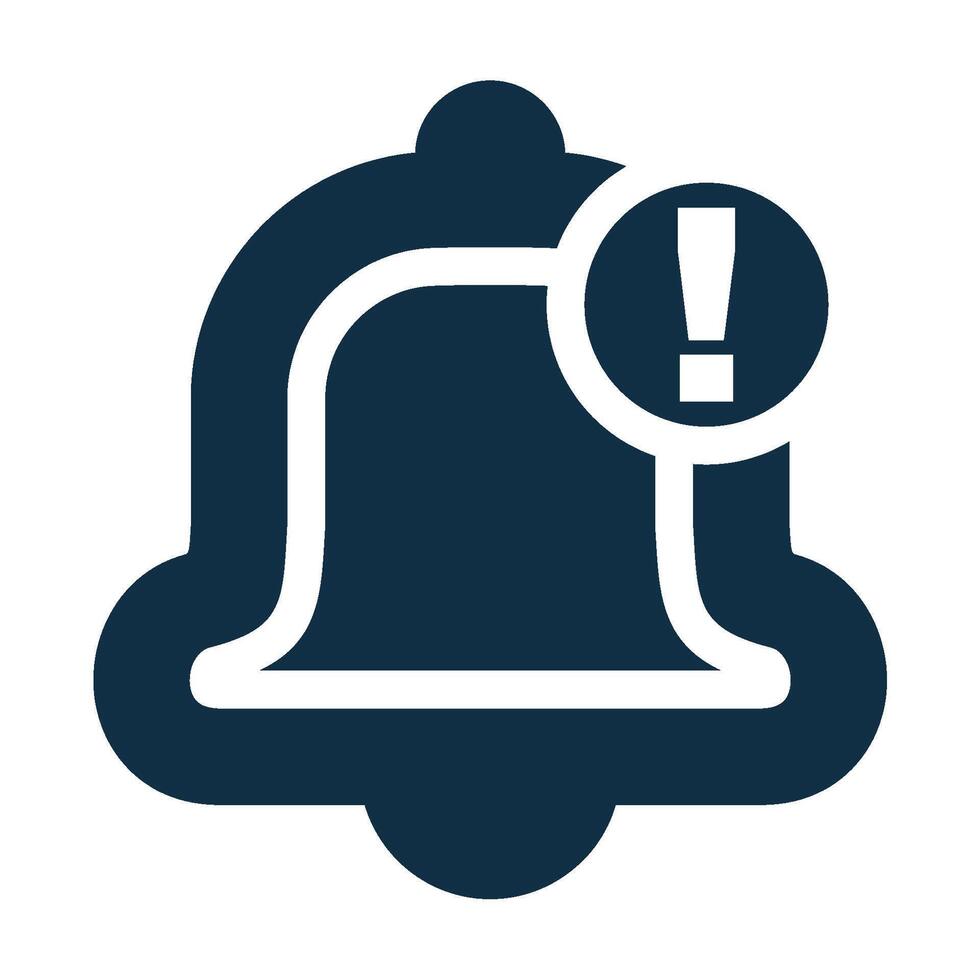 bell icon warning notification vector