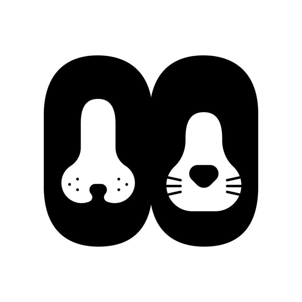 Pet logo isolated in white background vector