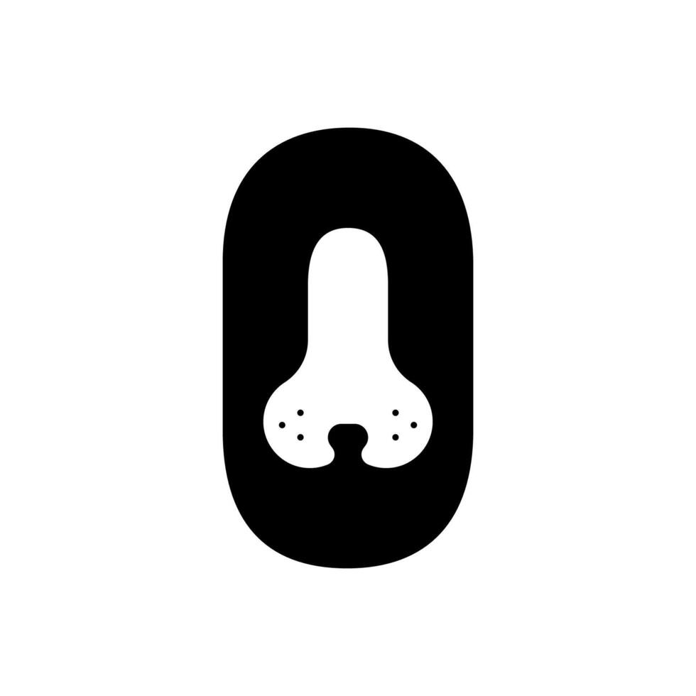 Pet logo design template white background vector