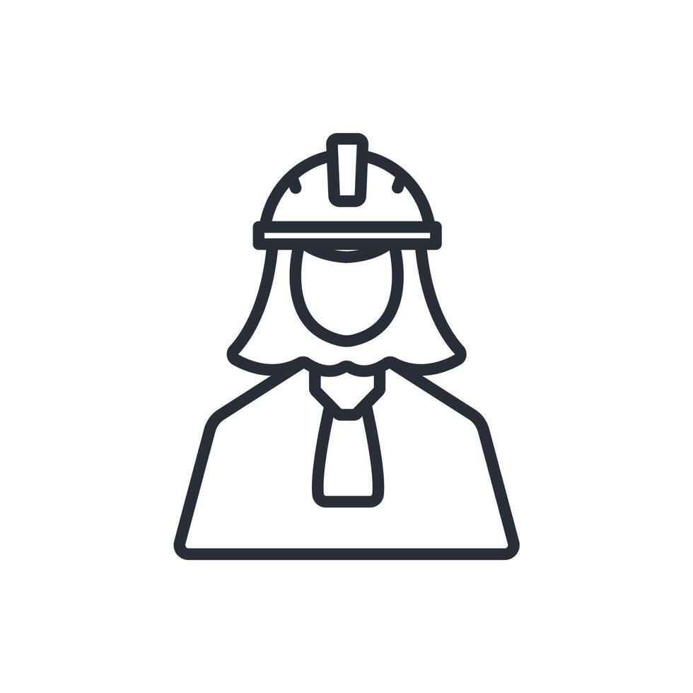 site manager icons isolated on White Background. Flat style design vector