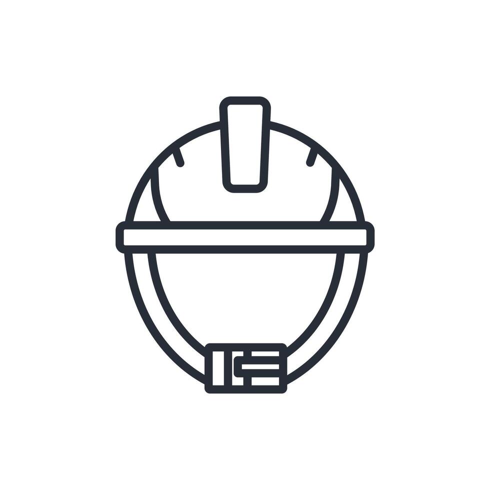 helmet protection icons isolated on White Background. Flat style design vector
