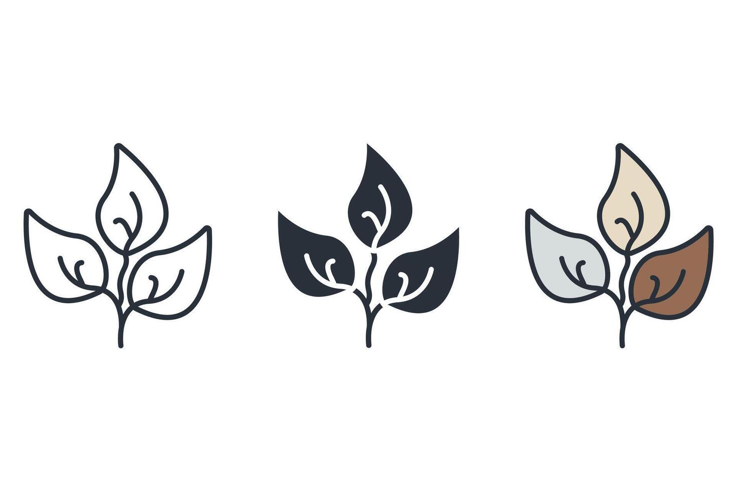 freshness icons set collection style vector