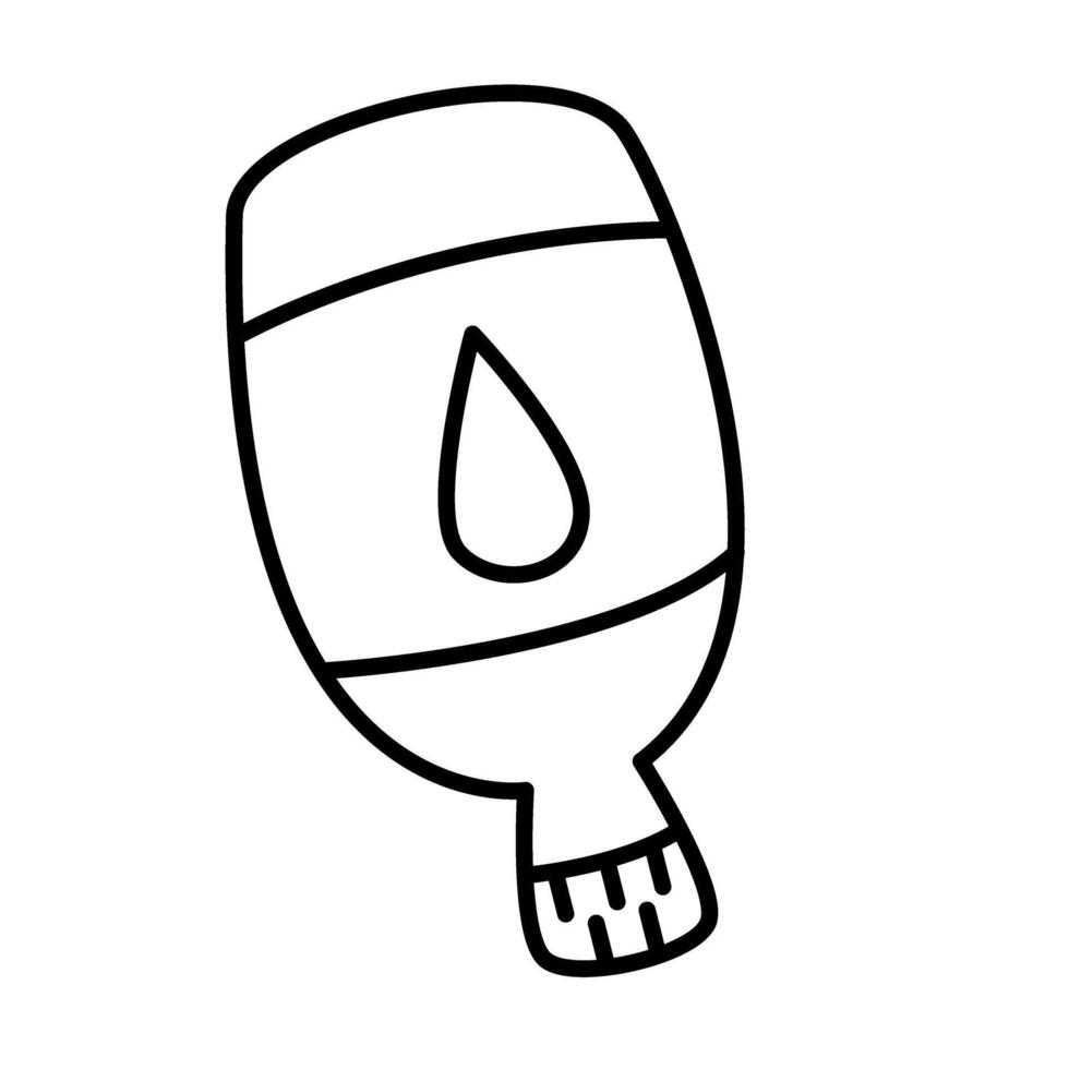 Glue of School Supplies Outline Icons vector