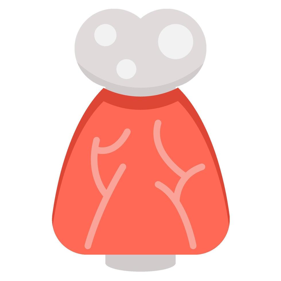 Muscle flat icon vector