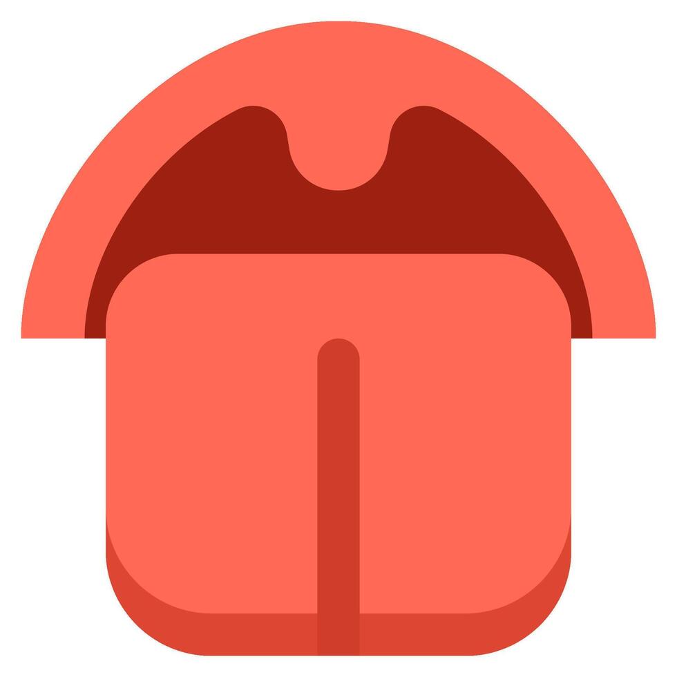 Uvula flat icon vector