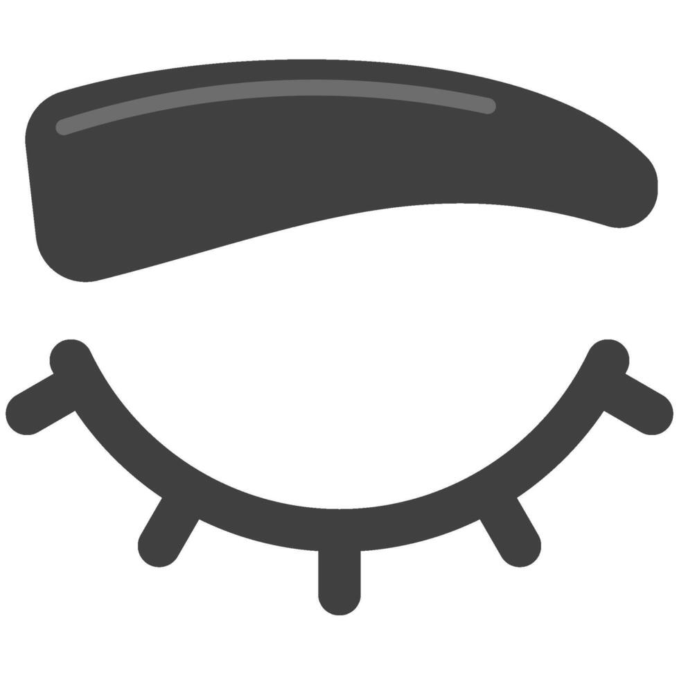 Eyelid flat icon vector