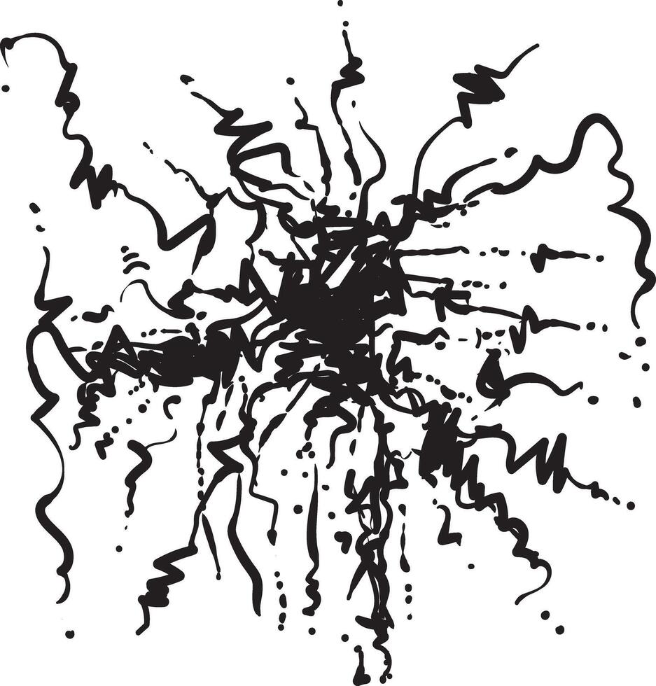 Abstract Ekspressionist Drawing vector