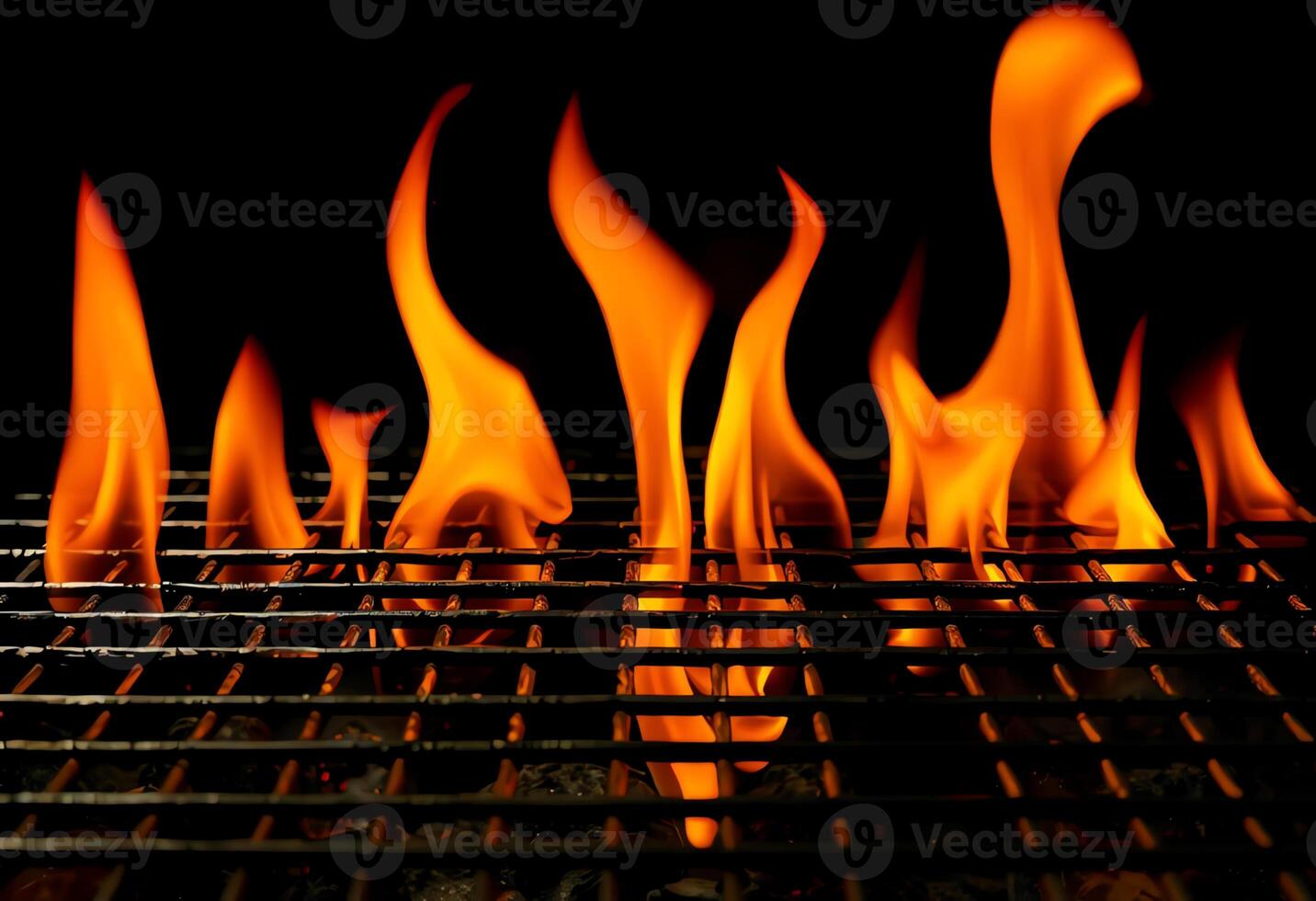 Inferno on the Grill Dancing Flames in Action photo