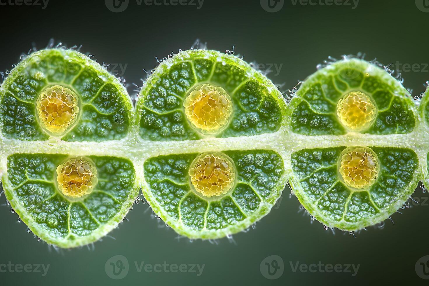Macro View of Leaf Cells Showcasing Intricate Natural Patterns for Nature Illustration photo