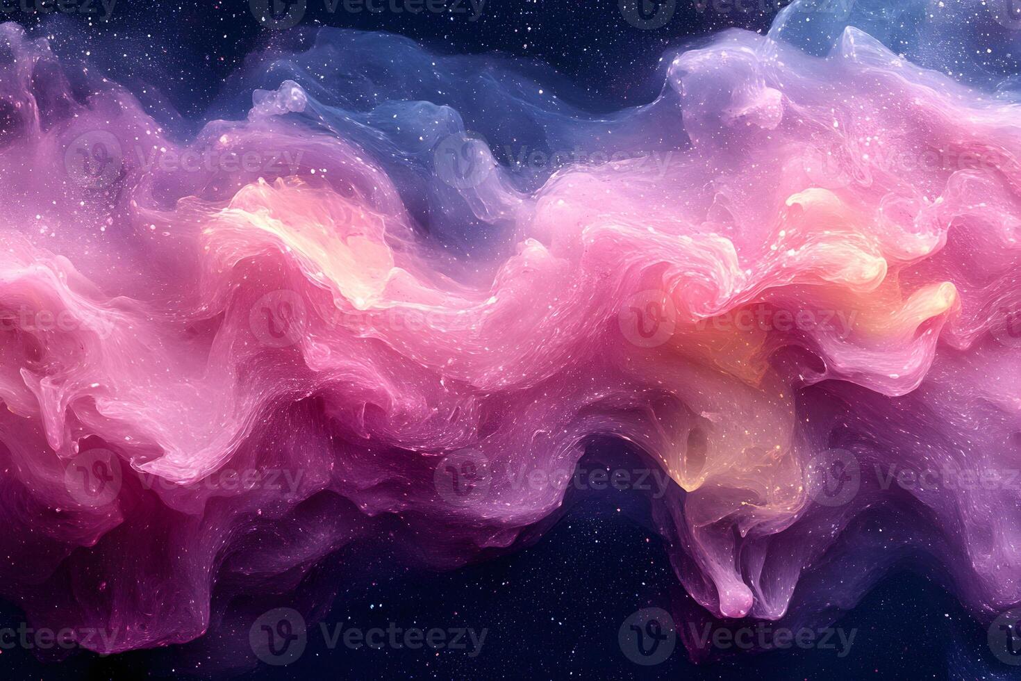 Vibrant Cosmic Nebula in Deep Space for Poster or Design photo