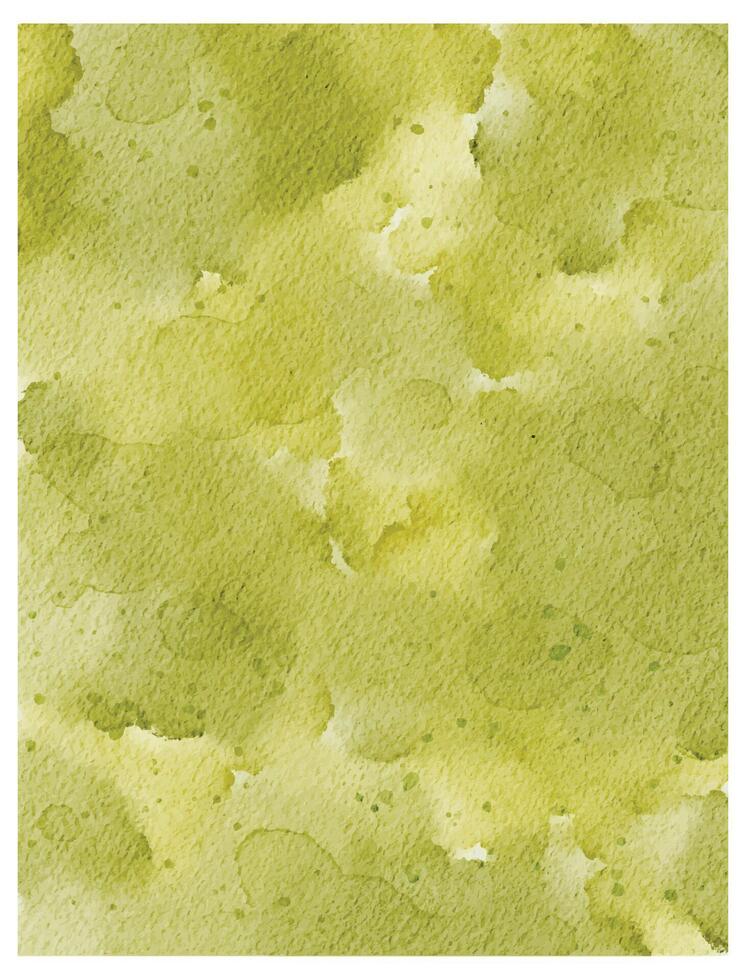 Green watercolor abstract background painting vector