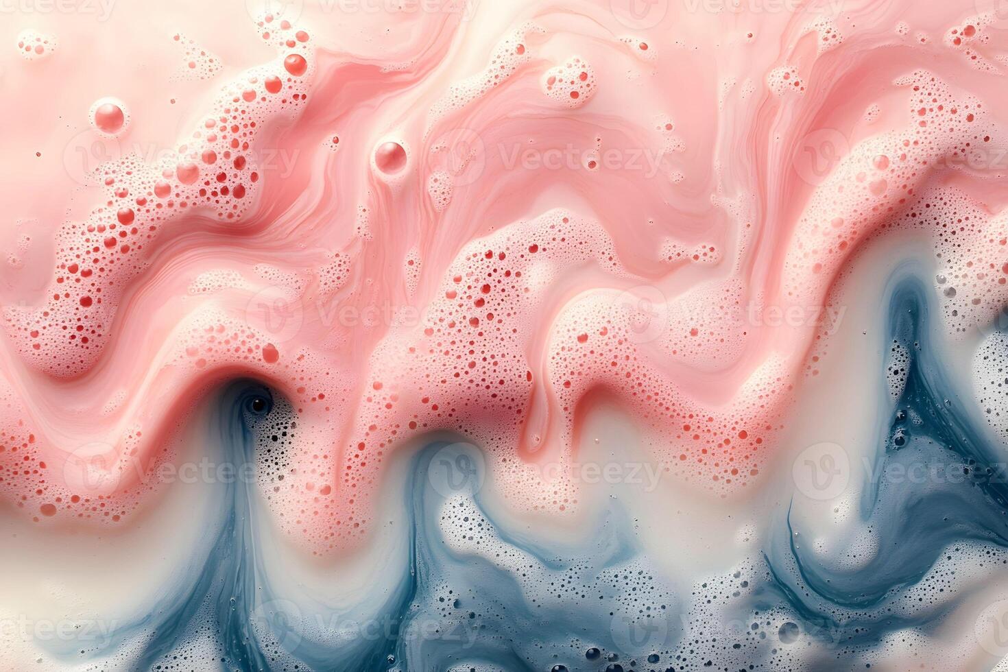 Vibrant Abstract Liquid Art with Pink and Blue Swirls for Creative Background Design photo