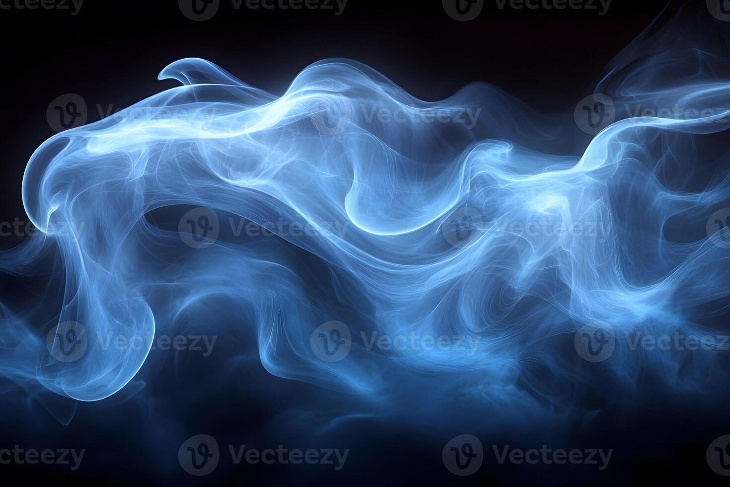 Abstract Blue Smoke Swirl Pattern for Creative Design Inspiration photo