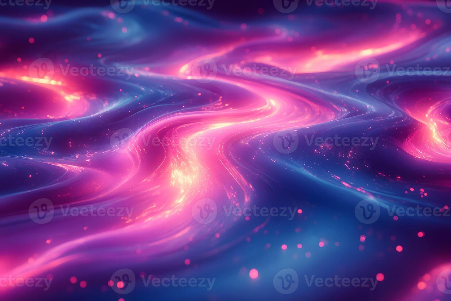 Ethereal Neon Wave Patterns for Modern Abstract Design and Digital Art Projects photo