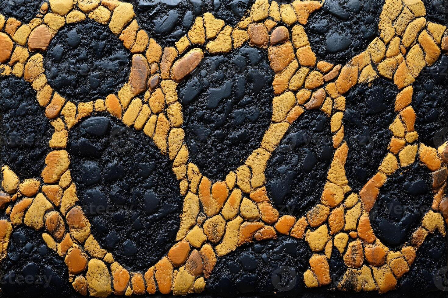 Abstract Textured Art with Gold and Black Patterns for Creative Design photo