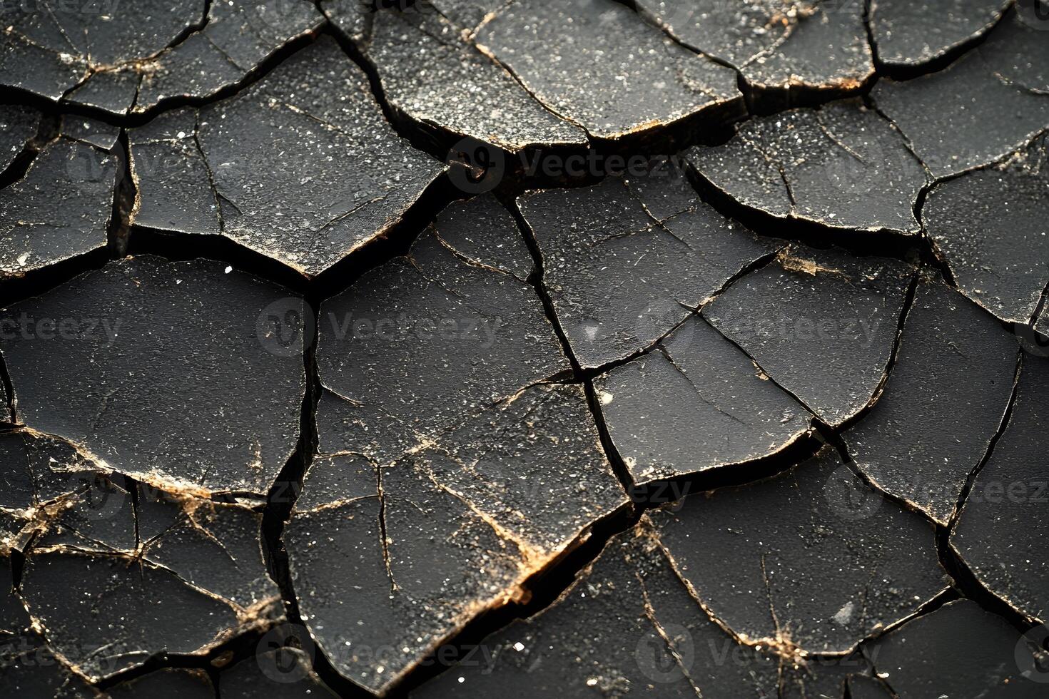 Cracked Earth Texture Close-Up for Environmental and Climate Change Themes photo