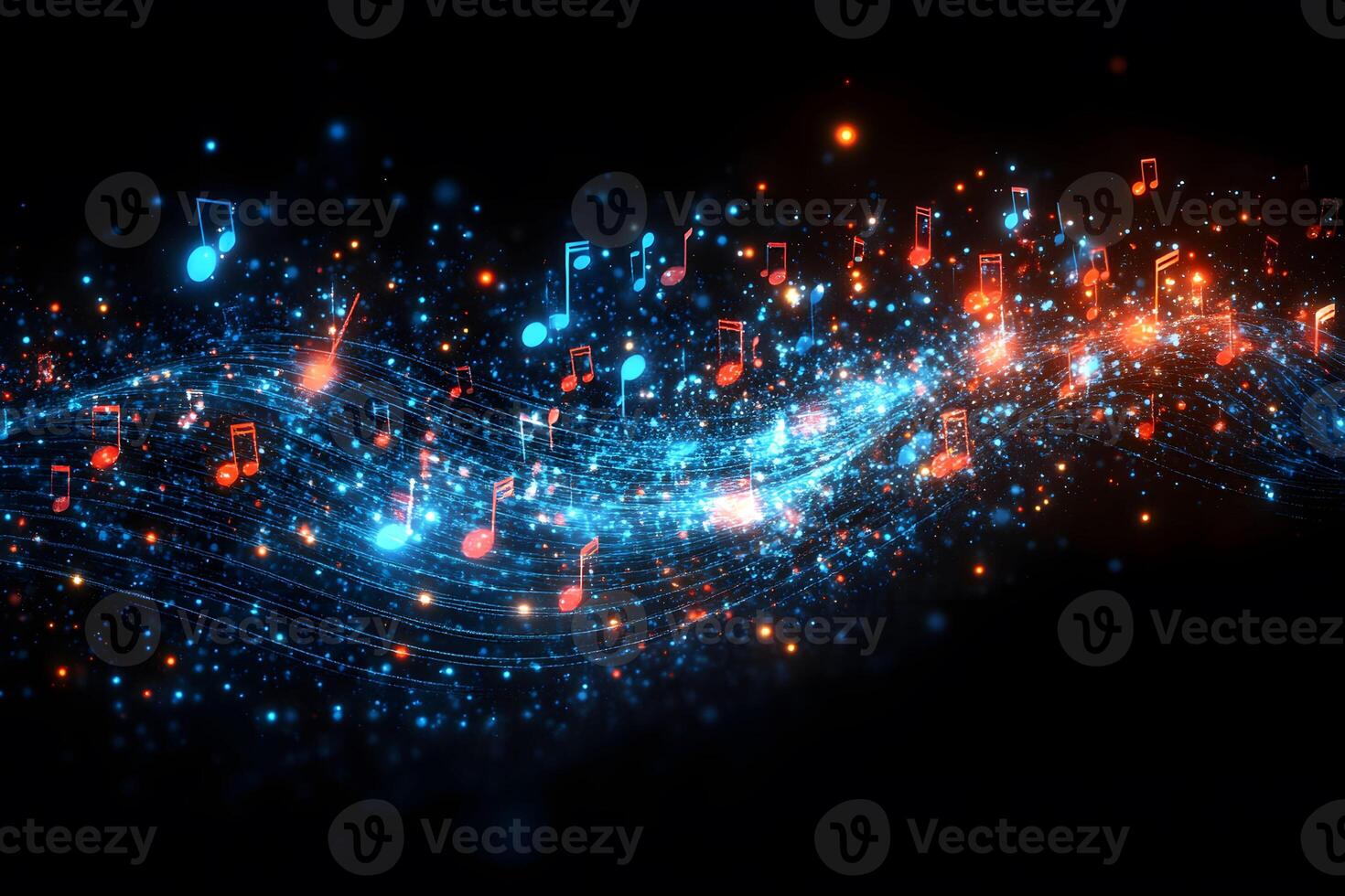 Dynamic Music Wave Abstract Digital Sound Visualization for Design and Media photo