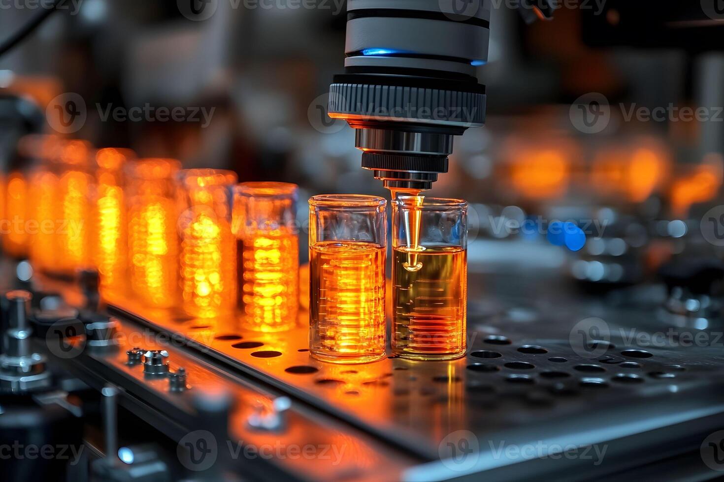 Advanced Laboratory Research with Microscopic Analysis of Chemical Samples photo