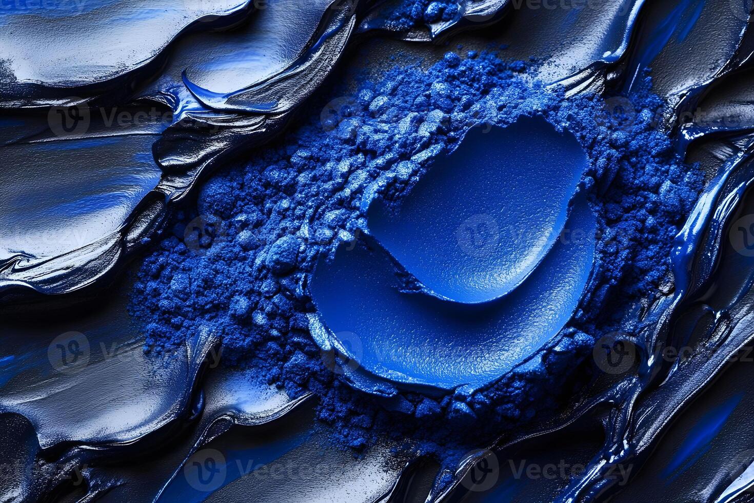 Deep Blue Abstract Texture Art for Modern Design and Creativity Inspiration photo