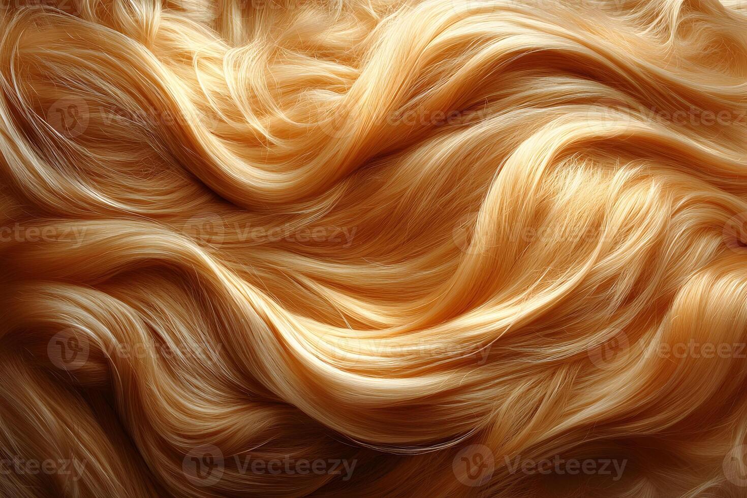 Lustrous Golden Hair Texture for Beauty and Haircare Design photo