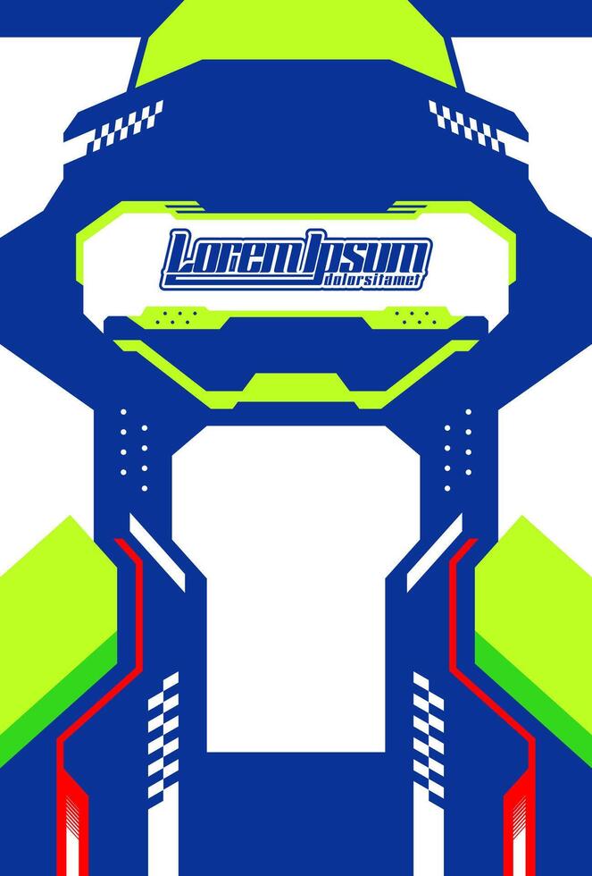 Customizable Football Jersey Layout vector