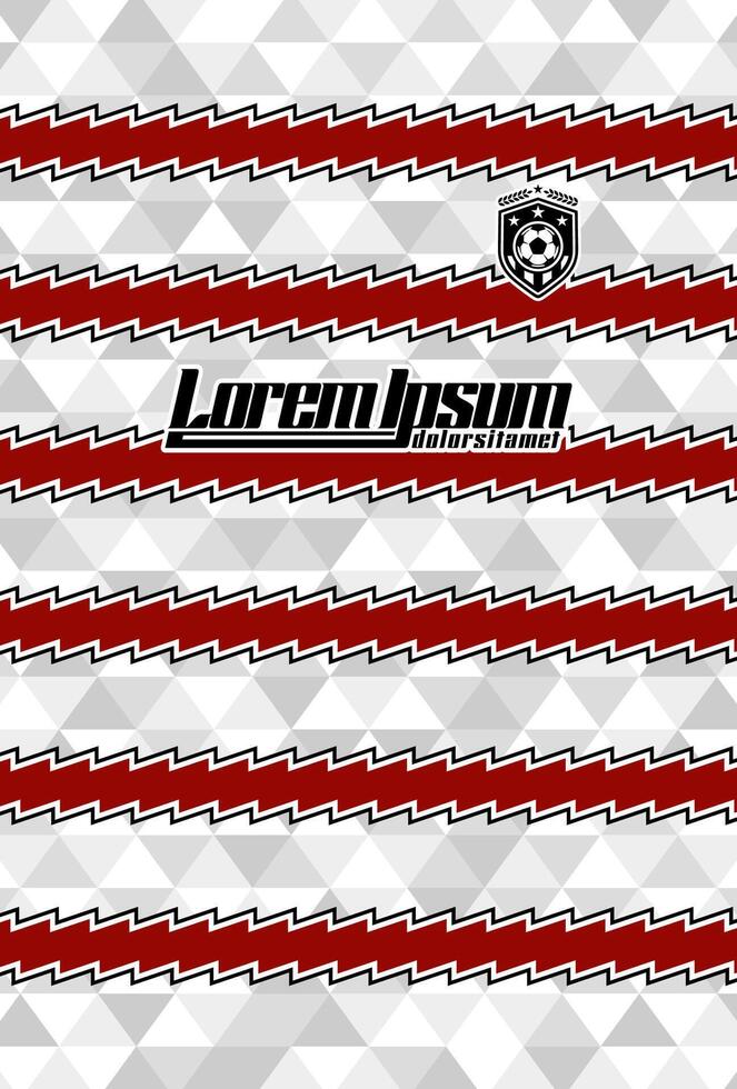 Professional Soccer Jersey with Dynamic Pattern vector