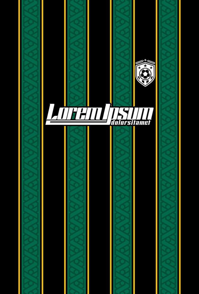 Competitive Matchday Jersey Layout vector