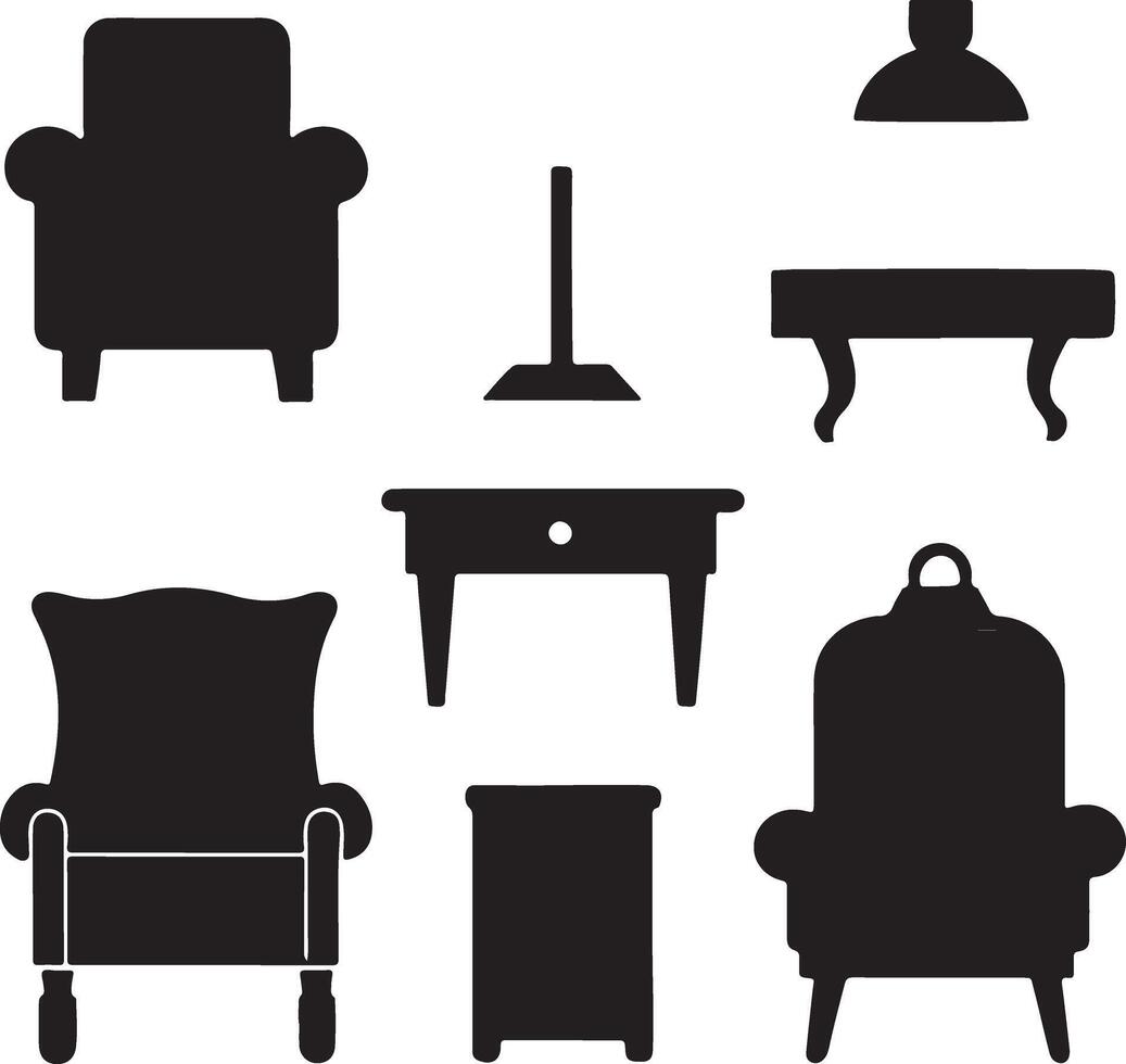 Furniture Icons - High-Quality Designs for Home and Office vector