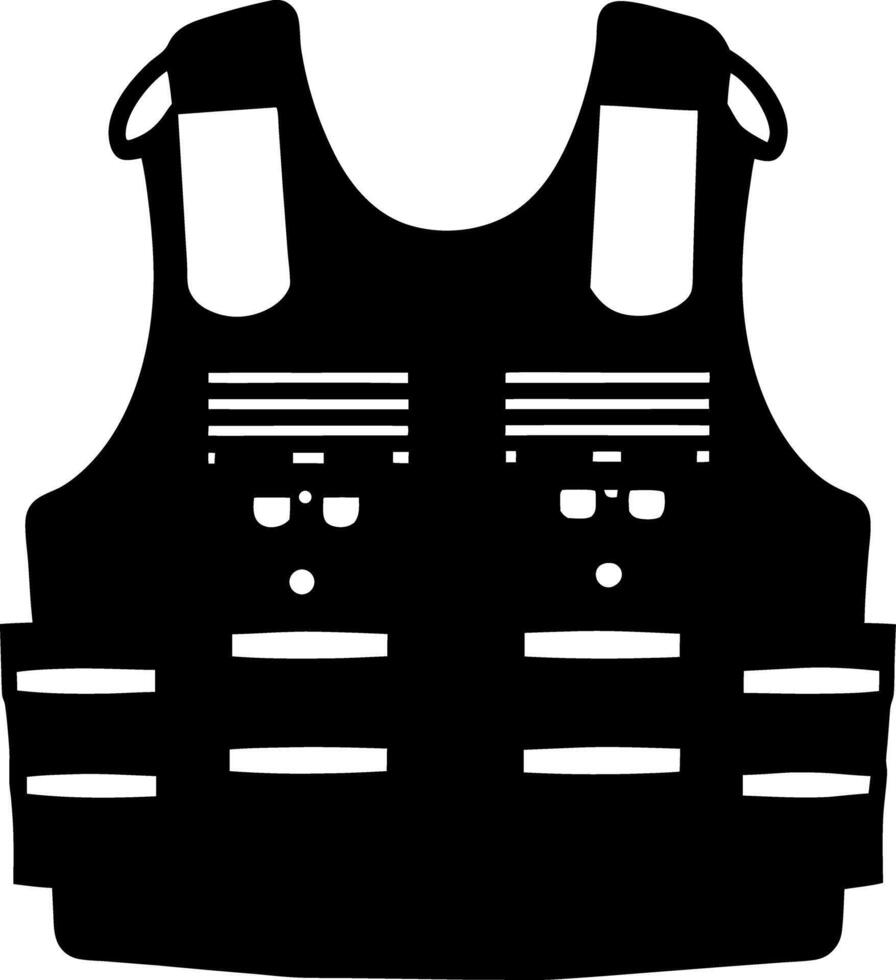 police flak-jacket or-bulletproof-vest vector