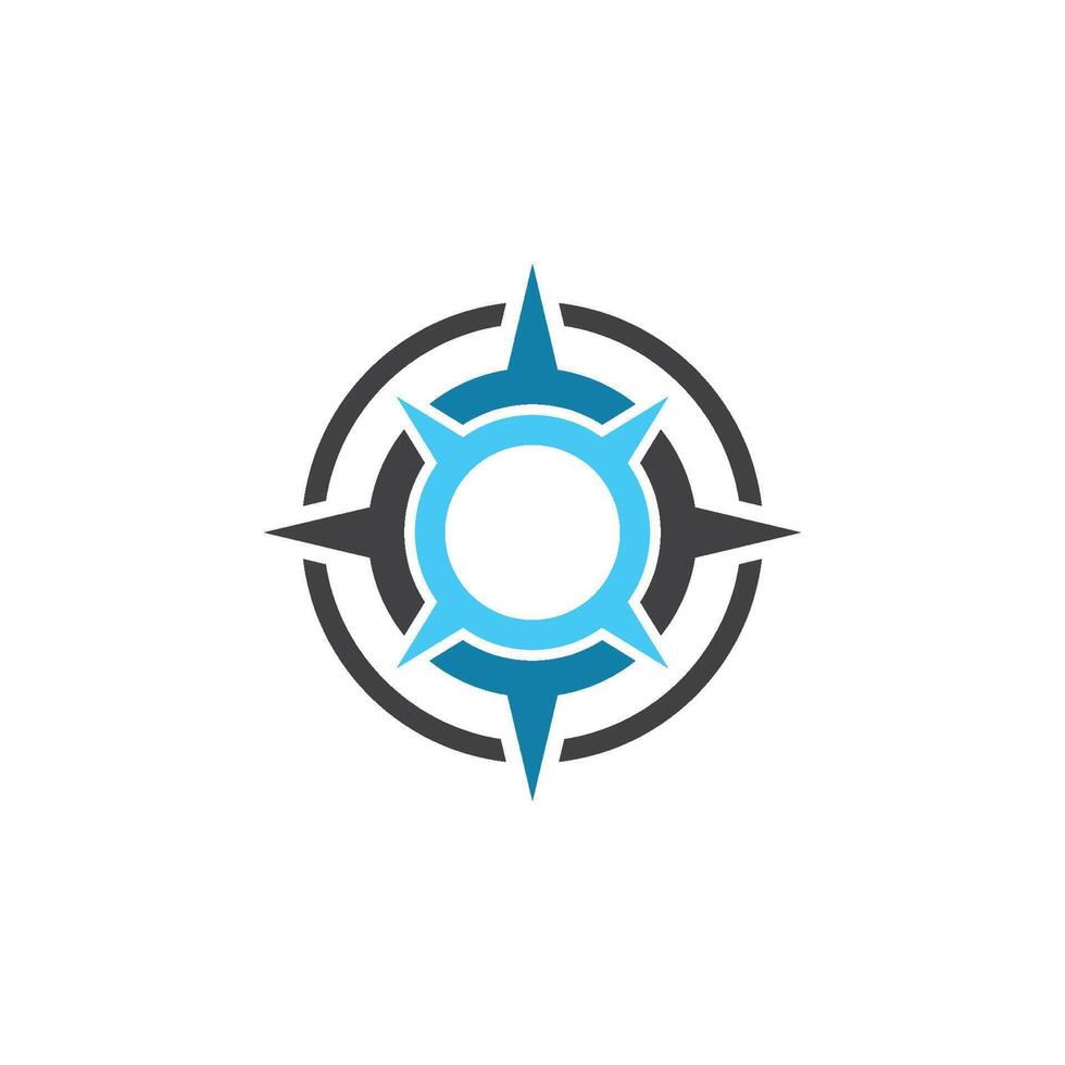 compass logo template vector