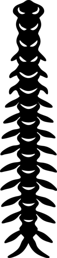 Spine Silhouette Vertebral Column, Anatomy, Medical, Backbone, Bone Structure, Black vector