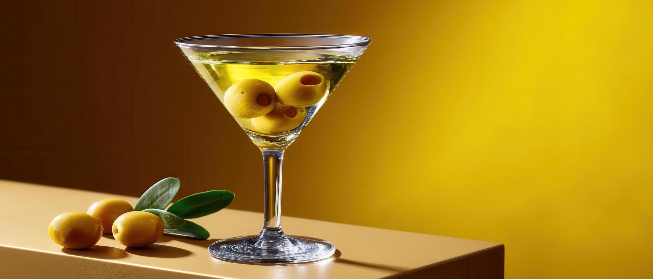 Crafting a classic martini with olives home bar photography warm lighting close-up refreshing beverage photo