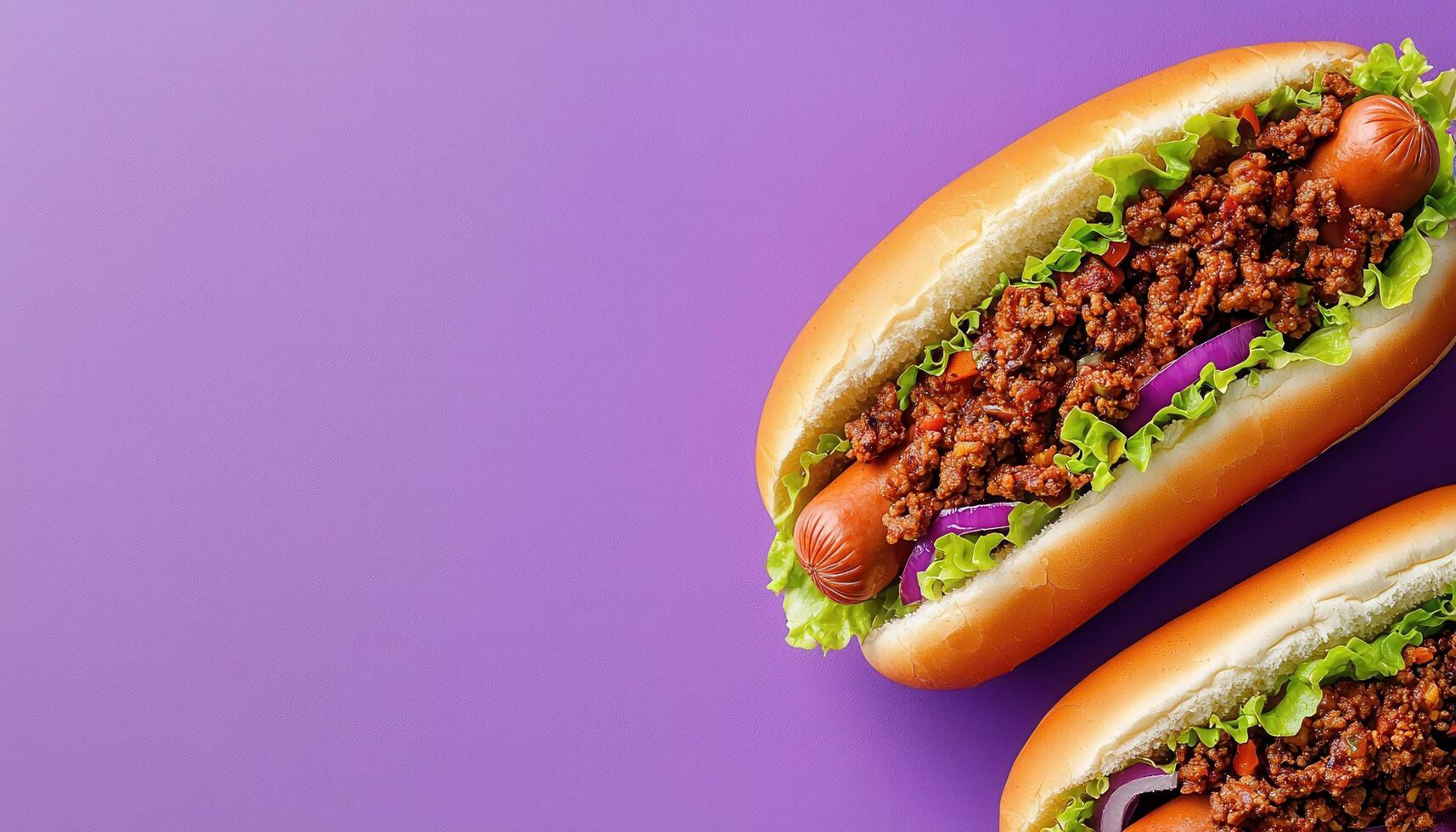 Cooking delicious hot dogs with savory toppings kitchen food photography fun close-up culinary delight photo