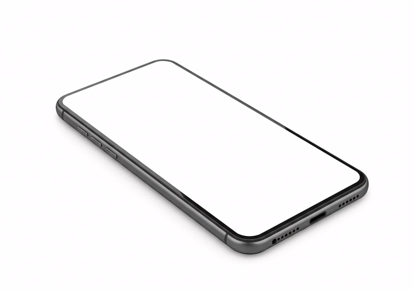 Sleek Smartphone Mockup Blank Screen for App Presentation photo