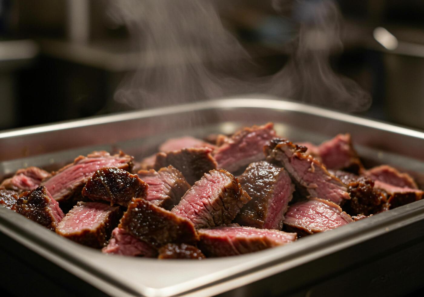 Sizzling Steak Cubes A Culinary Delight photo