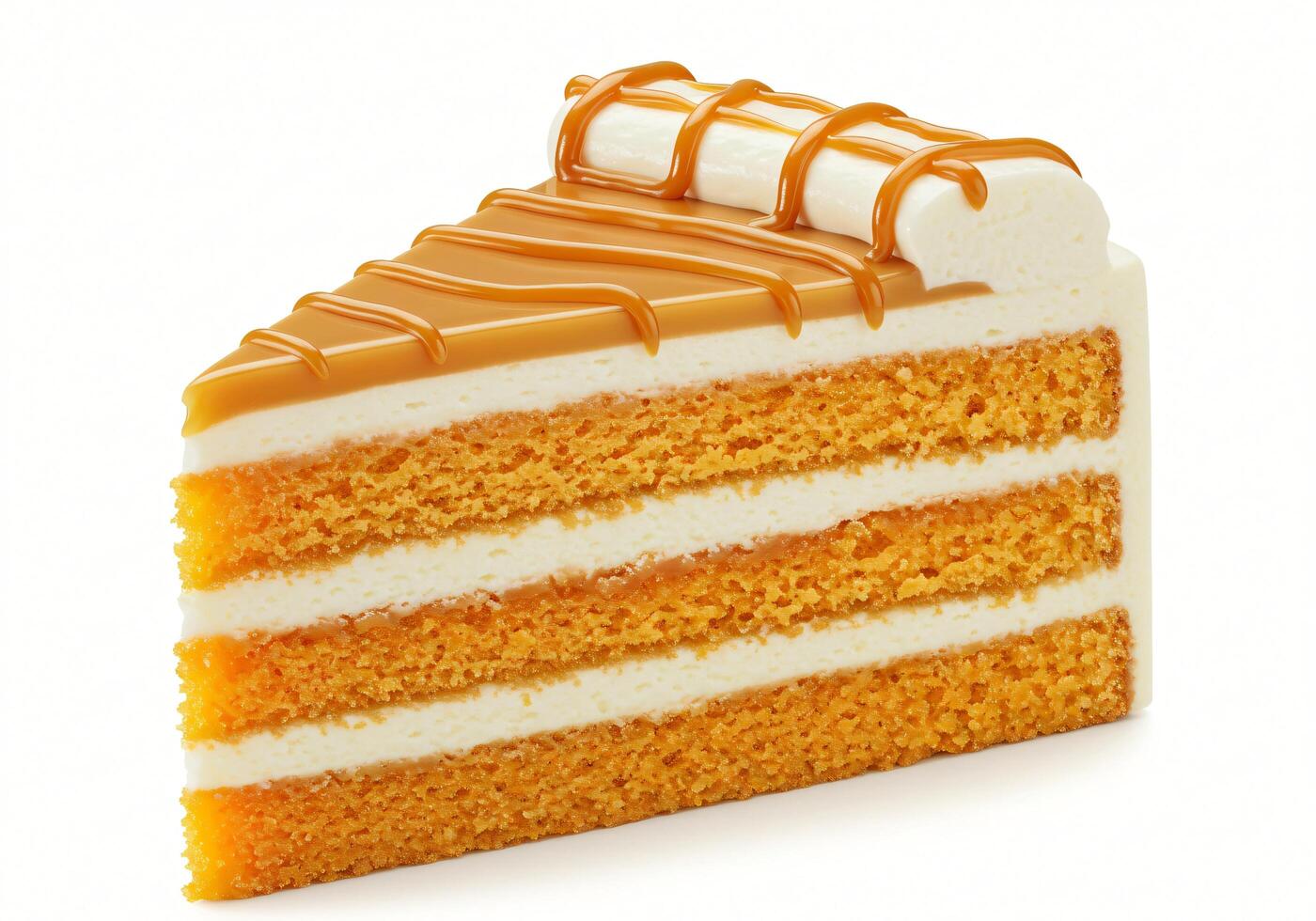 Delicious Caramel Cake Slice Layers of Sweetness photo