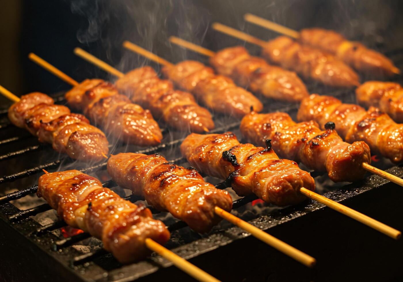 Delicious Grilled Yakitori Skewers A Culinary Delight photo