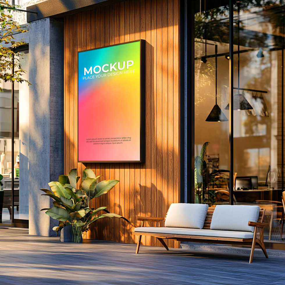 Blank Business Front Mockup for Presentations psd